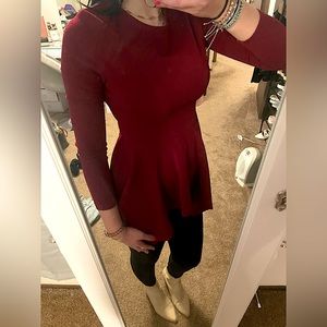 **Buy 4 Get 1 Free. $5 items only!  Burgundy Blouse